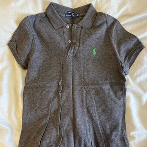 Ralph lauren gray shirt collared medium